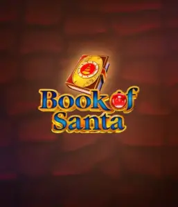 Celebrate the joyous spirit with the Book of Santa game by Endorphina, showcasing an intricately designed golden book adorned with Santa's iconic seal. This graphic conveys the charm and joy of Christmas, set against a warm red background. Great for holiday season gaming, delivering a delightful gaming experience. 